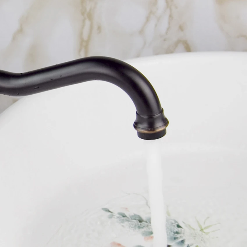 New Modern Black Oil Rubbed Bronze Basin Faucet Cold and Hot Bathrom | Обустройство дома