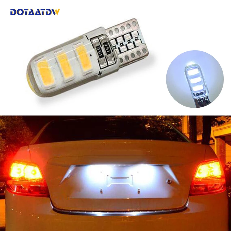 DOTAATDW 1x супер яркий T10 5630SMD светодиодный номерного знака светильник нет ошибок для