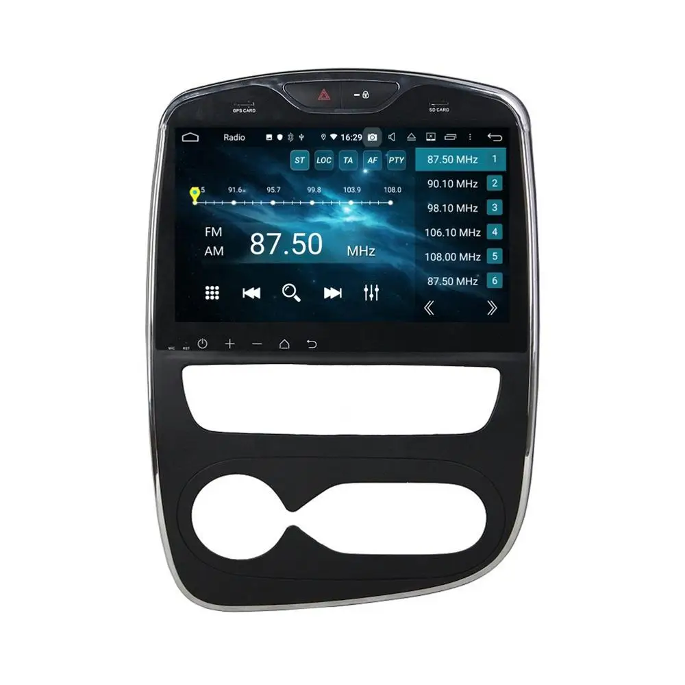 Автомагнитола DSP PX6 4 + 64 ГБ 10 1 дюймов Android DVD плеер для Renault Clio GPS навигация Bluetooth Wi Fi
