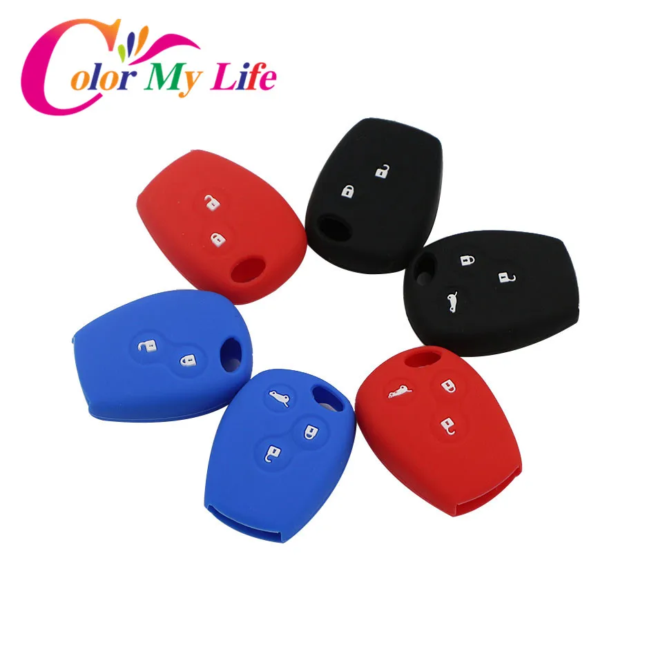 Силиконовый чехол Color My Life для Renault Clio Scenic Megane Duster Sandero Captur Modus автомобильного ключа