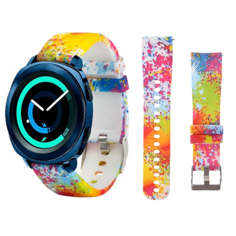 Ремешок для часов с принтом Samsung Gear Sport S4 /Garmin Vivoactive 3|Ремешки часов| |