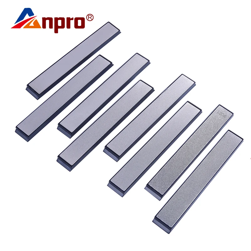Anpro 120#-3000# точилка для кухонных ножей, профессиональный Алмазный точильный камень, система заточки ножей, шлифовальный камень