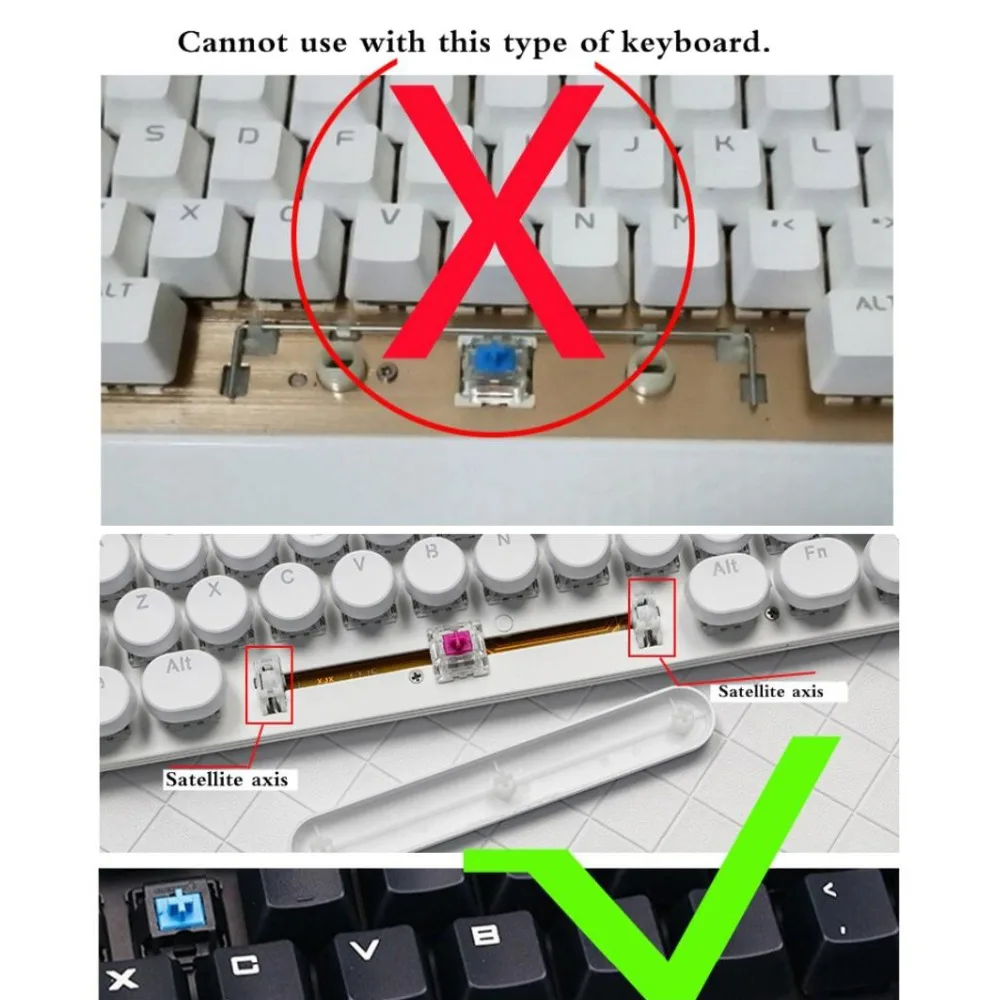 Круглые механические колпачки для клавиатуры Cherry MX Outemu Doubleshot с подсветкой в стиле стимпанк, устройство для извлечения клавиш