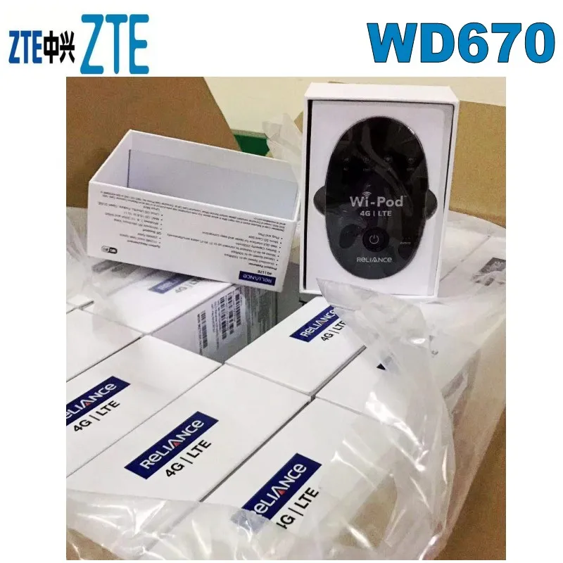 Лот из 100 шт zte горячая Распродажа 150 Мбит WD670 WI POD Портативный 4G LTE Карманный wifi-роутер