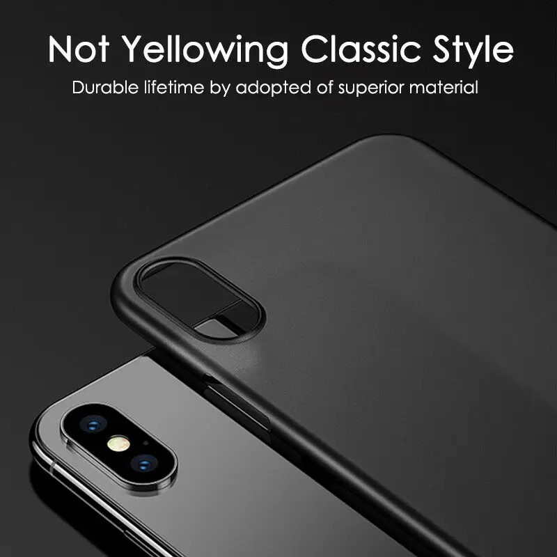 Roybens 0 4 мм ультра-тонкий матовый полипропиленовый чехол для iPhoneXS Max 6 5 жесткий