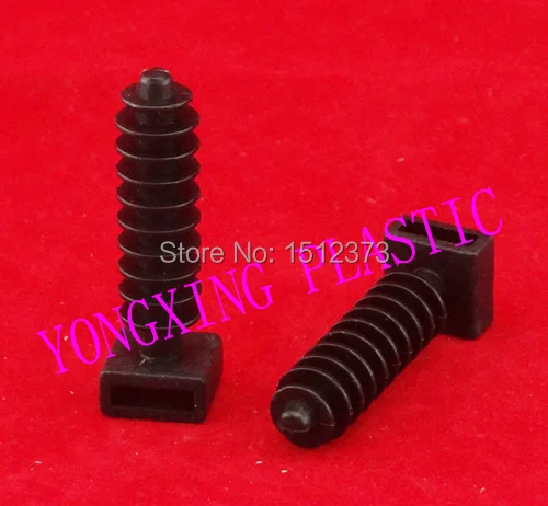 

50 piece/lot nylon cable tie holder 8mm match the tie fix cable with screw opp bag package