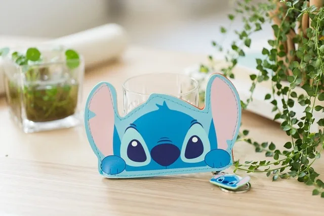 Disney children cartoon Coin purse Mickey Mouse lovely coin bag girl boy gift PU storage key pendant hand bag kid wallet - Цвет: 1