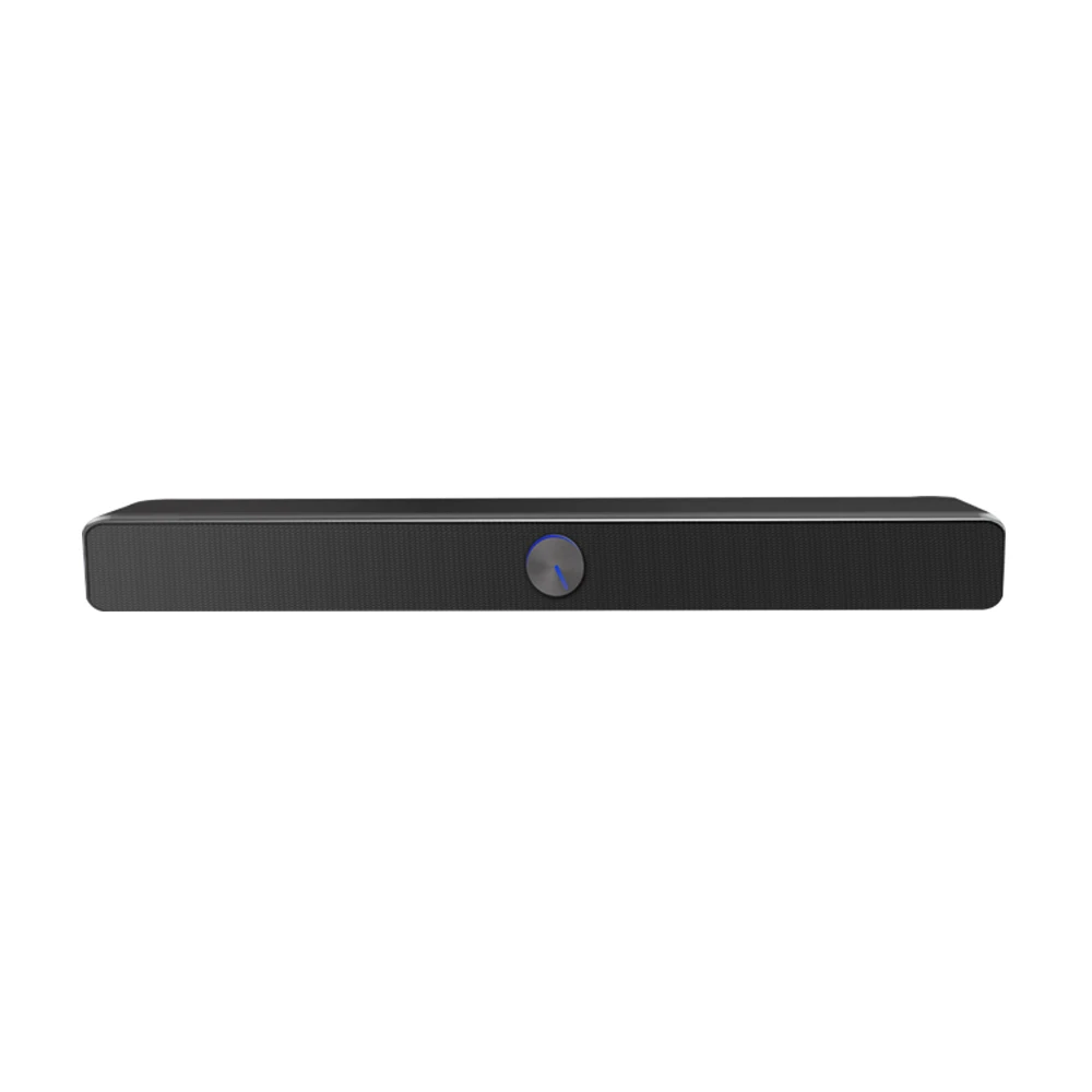 Black SADA V-193 USB проводной компьютер динамик саундбар стерео сабвуфер мощный музыкальный плеер с 3,5 мм аудио вход - Цвет: Black