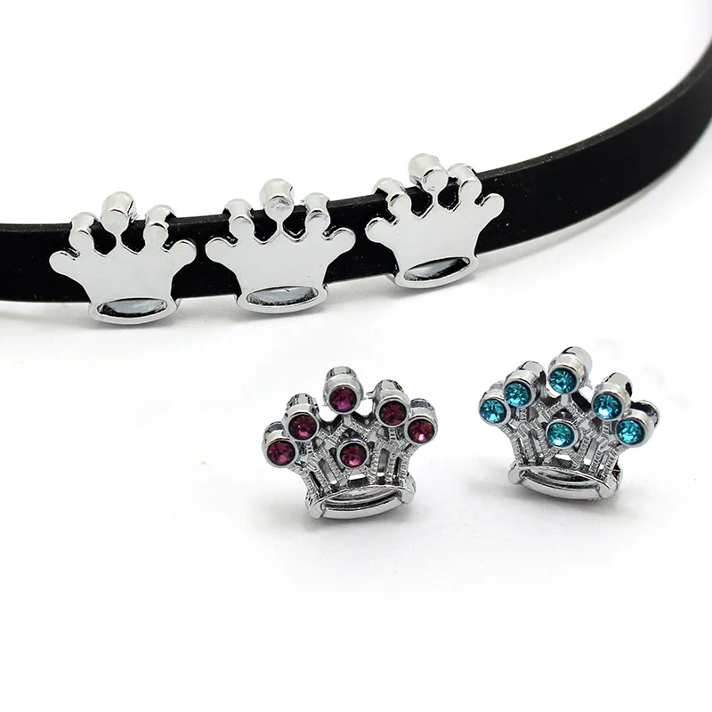 12 шт./лот оптовая продажа хрустальные 8 мм Подвески в виде короны с камнем