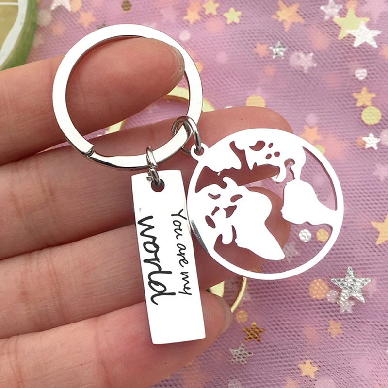 Earth Keychains You Are My World кулон брелок с эмблемами путешествий дружба креативный лучший