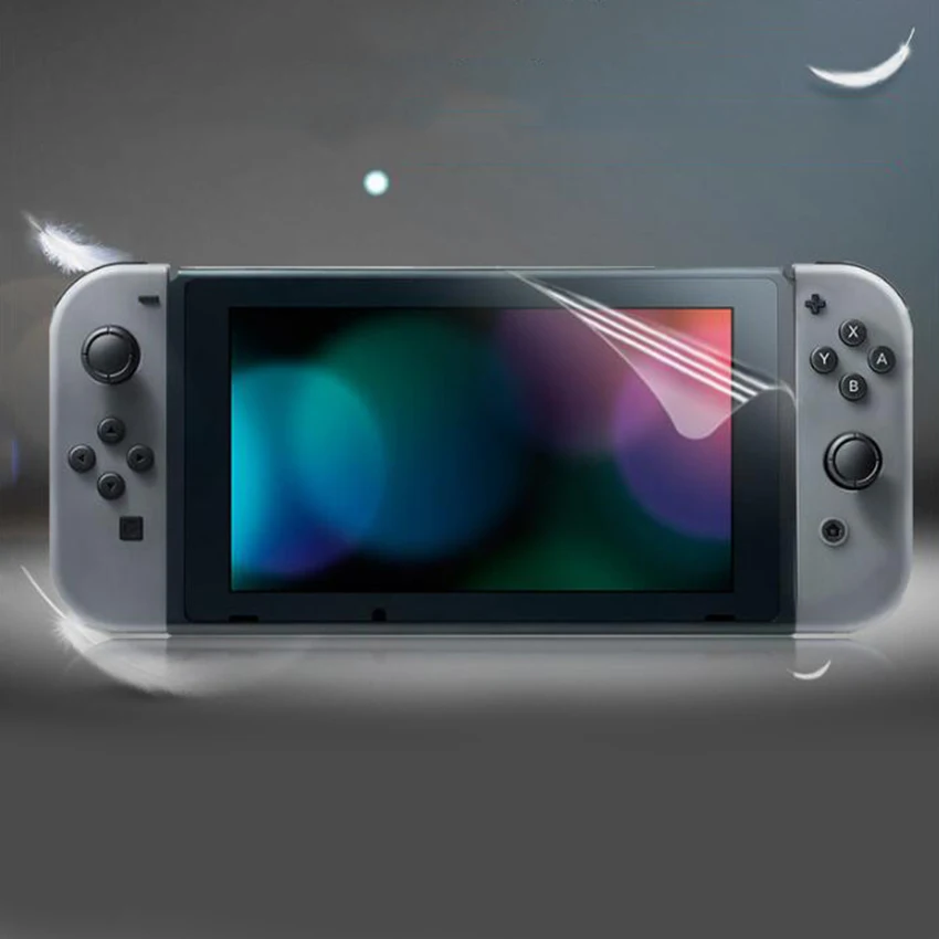 Мягкая защитная пленка с нанопокрытием для экрана Nintendo Switch 2017 Взрывозащищенная