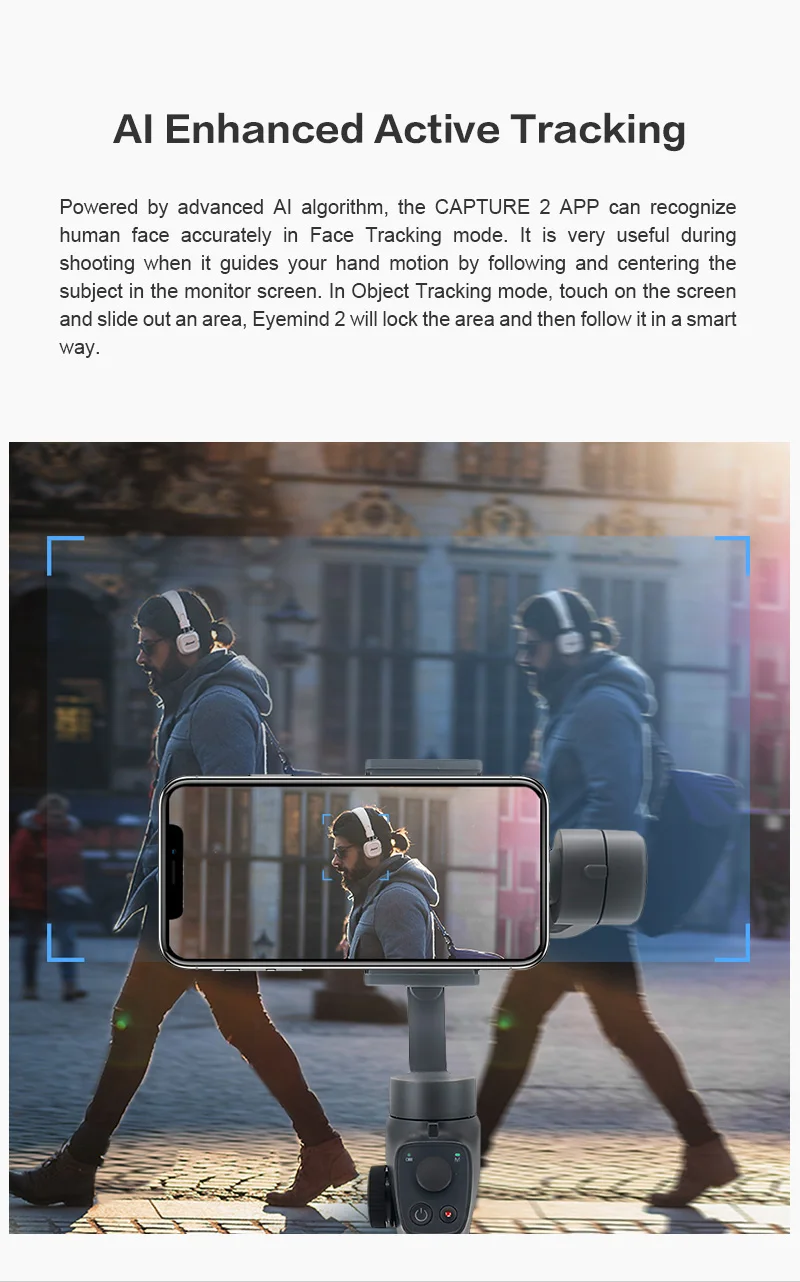 Beyondsky Eyemind 2 3-осевой Ручной Стабилизатор Gopro Экшн камеры Gimbal для iphone и Android телефон Gopro Hero 6 7 VS DJI Osmo Mobile 2