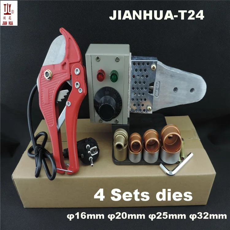 

1Set AC 220V 600W 16-32mm PPR Pipe Tube Welder With 42mm Cutter Temperature Controlled Heat Welding Machine for Plastic Pipes
