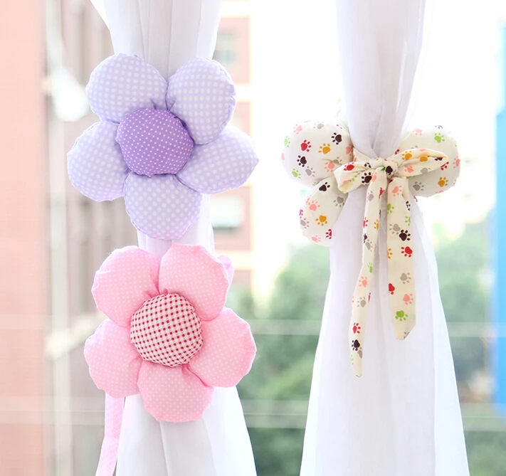 6 шт./компл. Пряжка для штор романтическая Цветочная занавеска Tieback зажимы пряжка