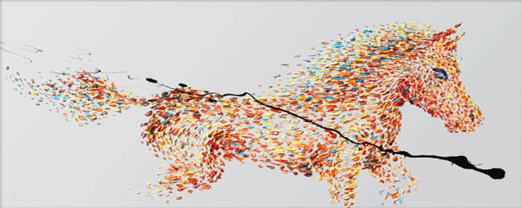 Китайская художественная ручная роспись высокое качество абстрактная