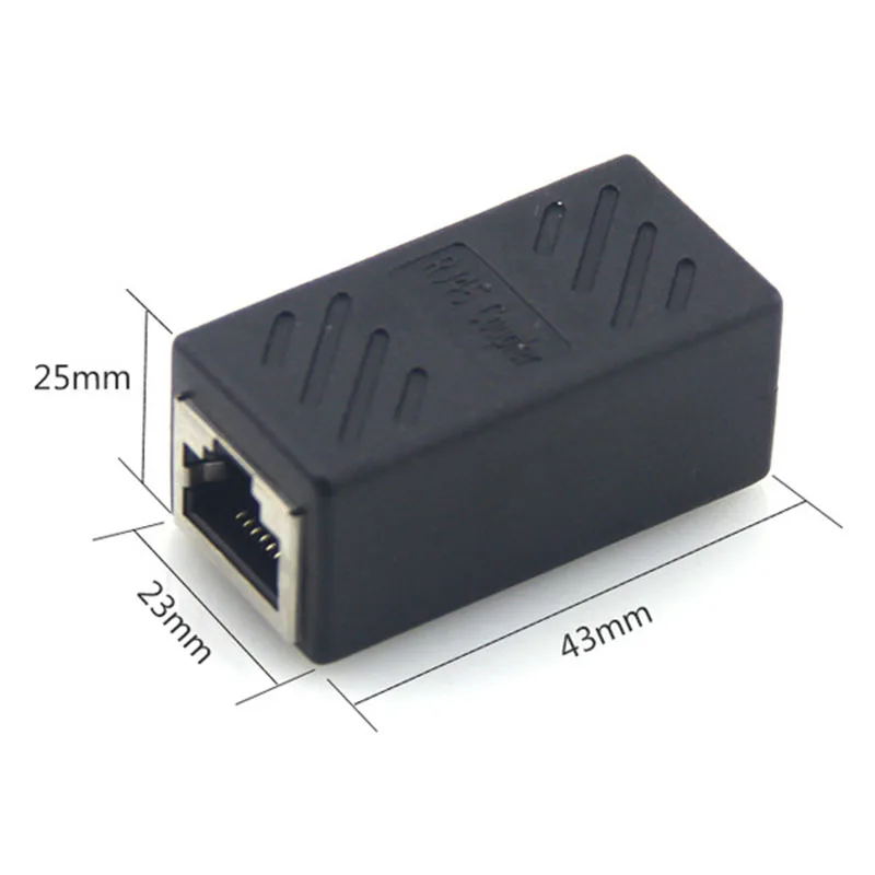 RJ45 разъем Cat7/6/5e Ethernet адаптер 8P8C сети расширитель расширение кабель для женский| |