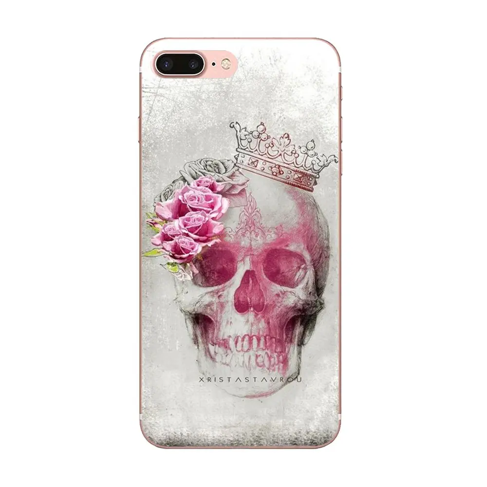 For Xiaomi Mi3 Mi4 Mi4C Mi4i Mi5 Mi 5S 5X 6 6X A1 Max Mix 2 Note 3 4 TPU Protective Pouch Poker Skull Tatoo | Мобильные телефоны и