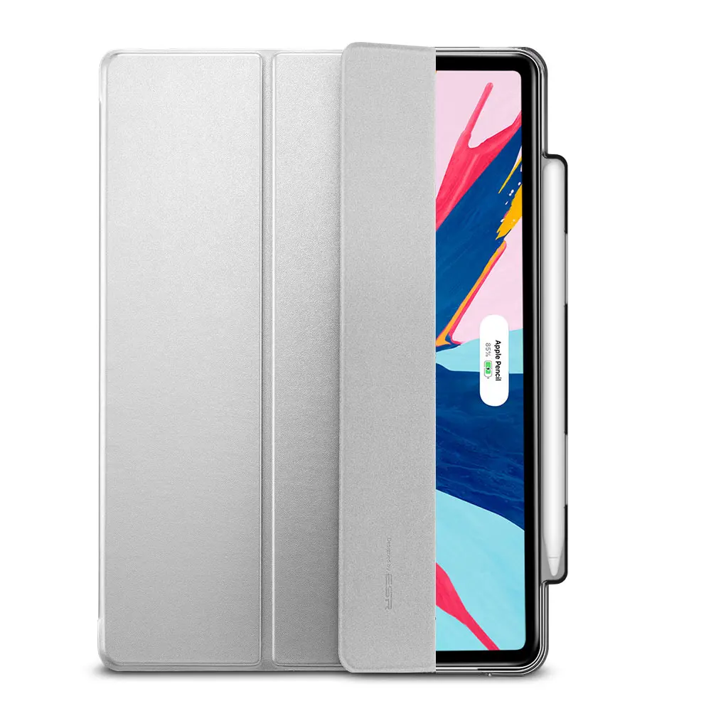 Чехол ESR для iPad Pro 11, Ультратонкий чехол из искусственной кожи, прозрачная задняя крышка из поликарбоната с отделением для карандашей, чехол для зарядки