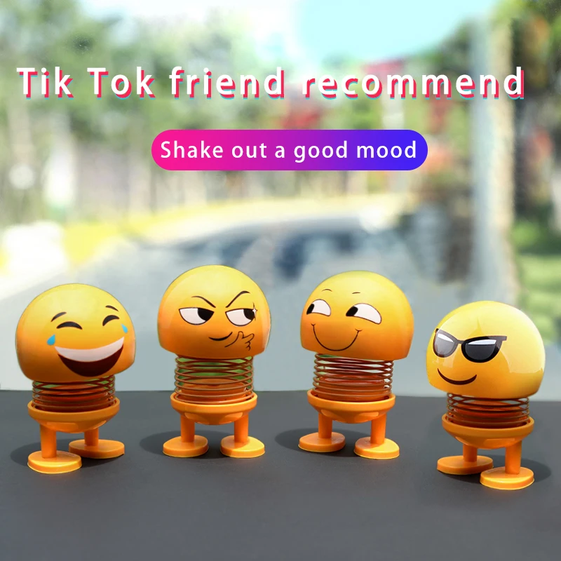 Милая улыбка автомобиля куклы украшения для приборной панели аксессуары