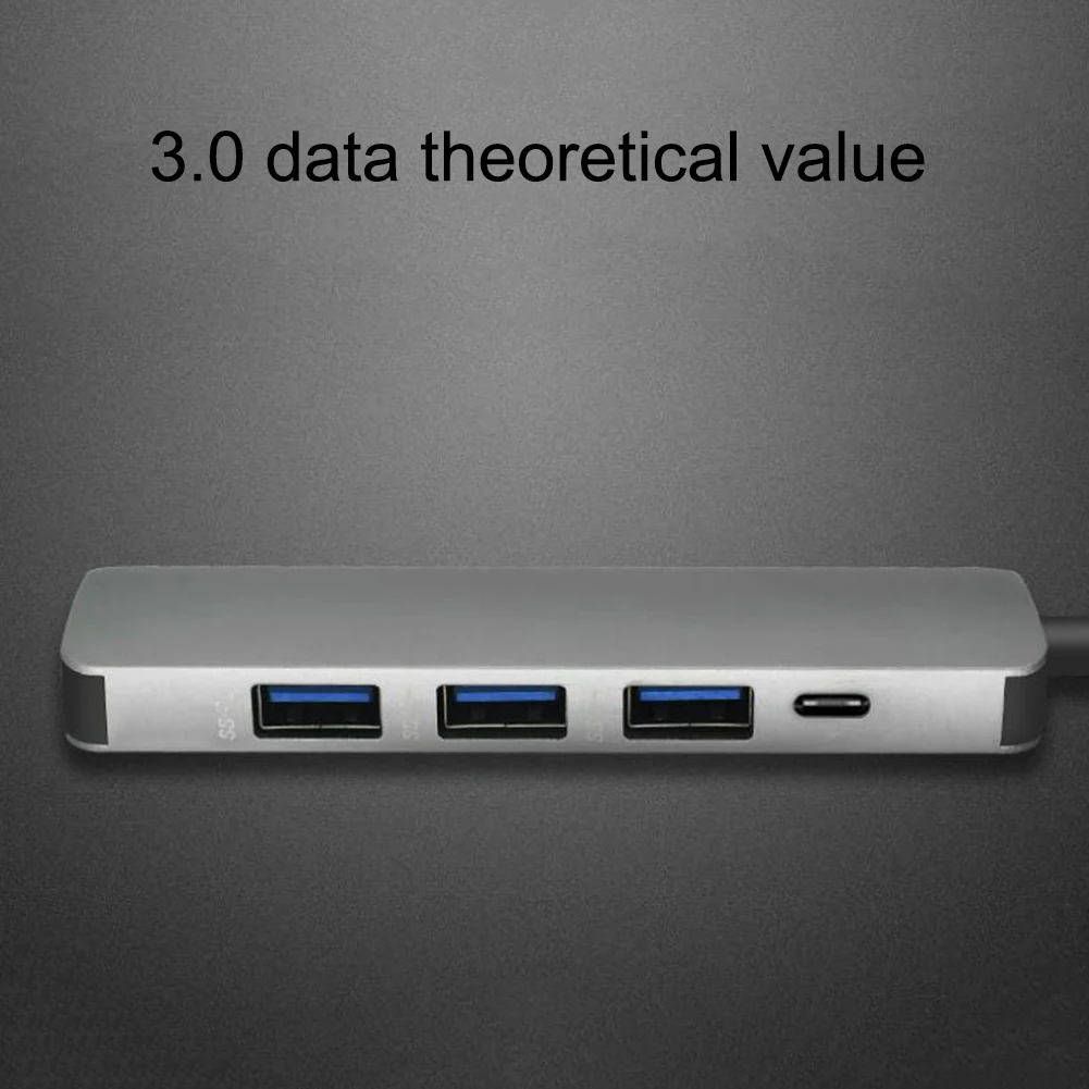Hot5 in 1 USB Type C Hub PD Power Delivery Port 4 3.0 Adapter for Mac book Pro Thunderbolt Charger | Компьютеры и офис