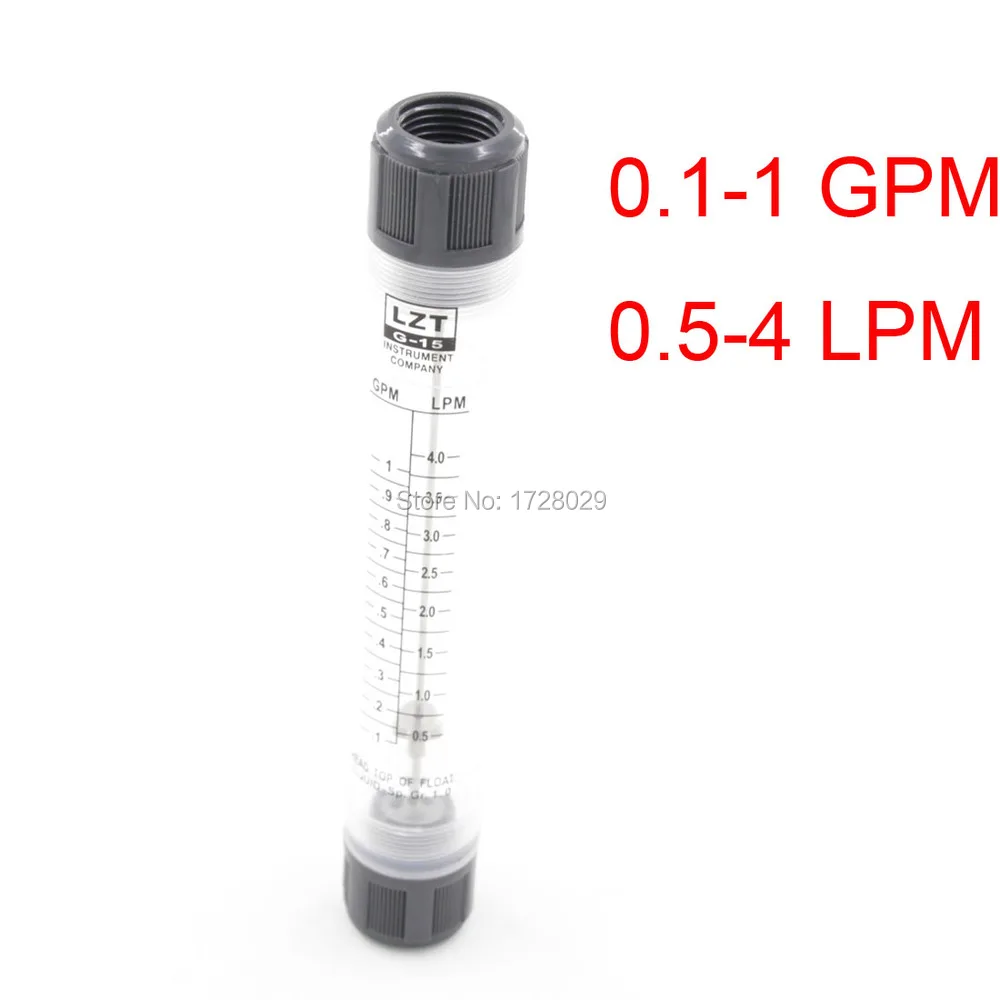LZM 15G 0 1 1GPM 5 4LPM расходомер жидкости трубчатый ротаметр воды|water flowmeter|flow meter tubeflow |