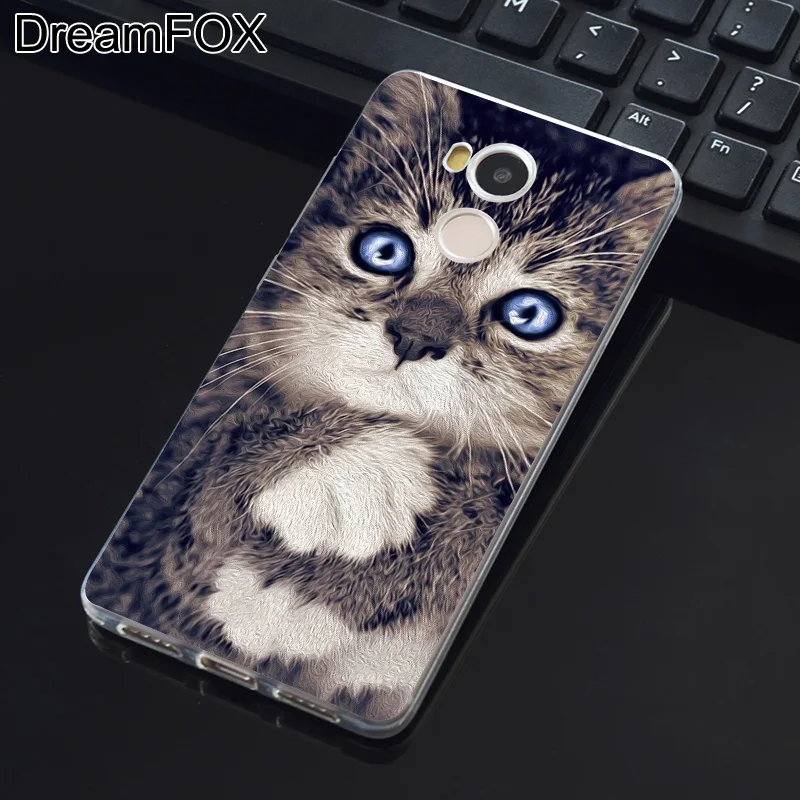 DREAMFOX M202 милый кот Мягкий силиконовый чехол из ТПУ для Xiaomi Redmi Note 3 4 4X5 5A 6 7 Pro Global |