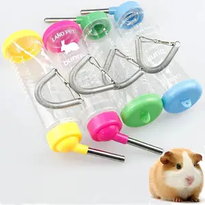 250 мл подвесная бутылка для питьевой воды для домашних животных, собак, щенков, кошек, кроликов, металлическая трубка