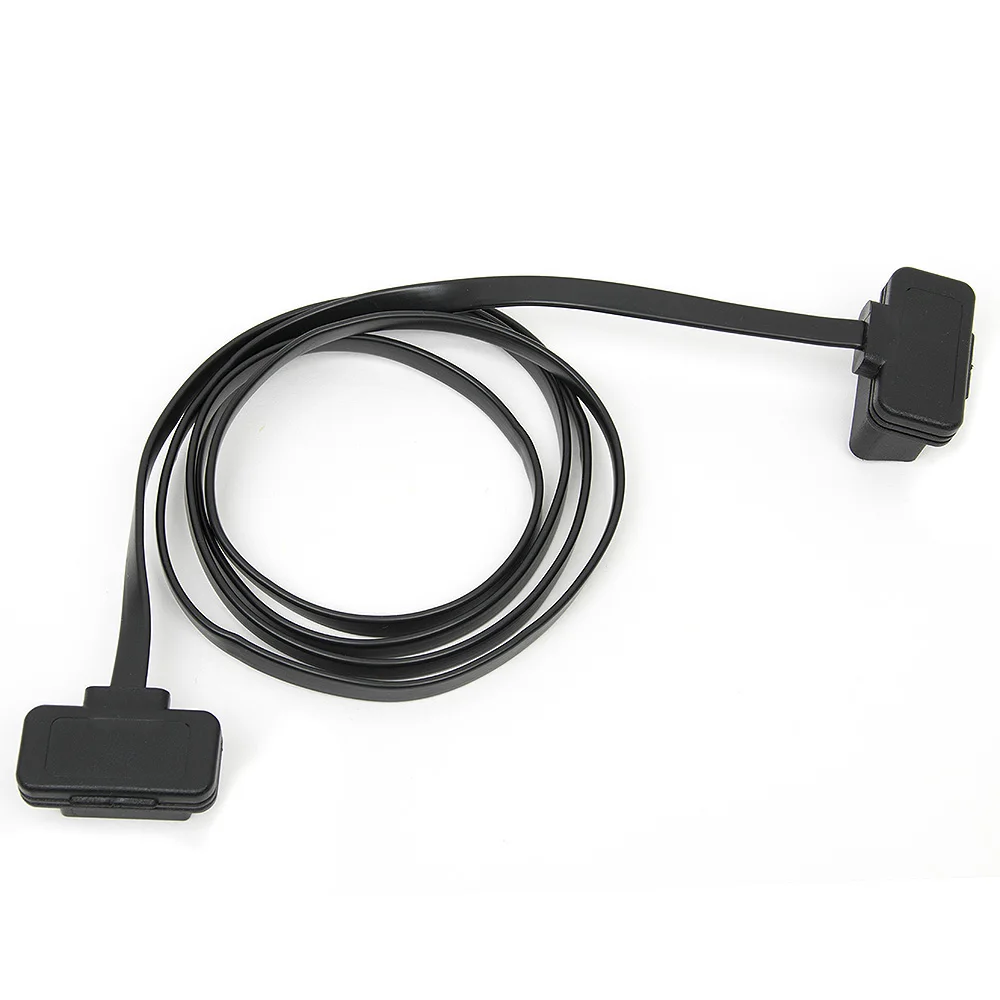 Новинка 1 5 м плоский тонкий как лапша OBD2 OBDII OBD 16Pin ELM327 штекер-гнездо Удлинительный