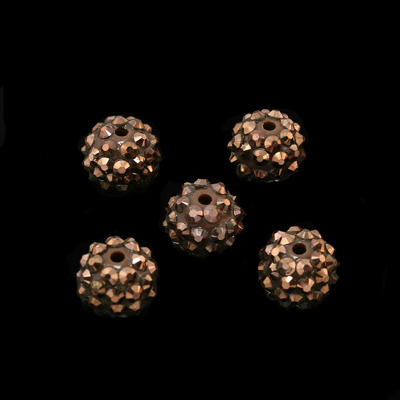 NiceBeads 10 шт. 14 мм AB цветные бусины со стразами из смолы для женщин браслет ожерелье