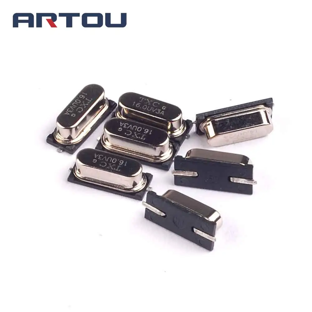 10 шт. 49SMD 16 000 МГц Пассивный кристаллический осциллятор SMD | Электронные компоненты