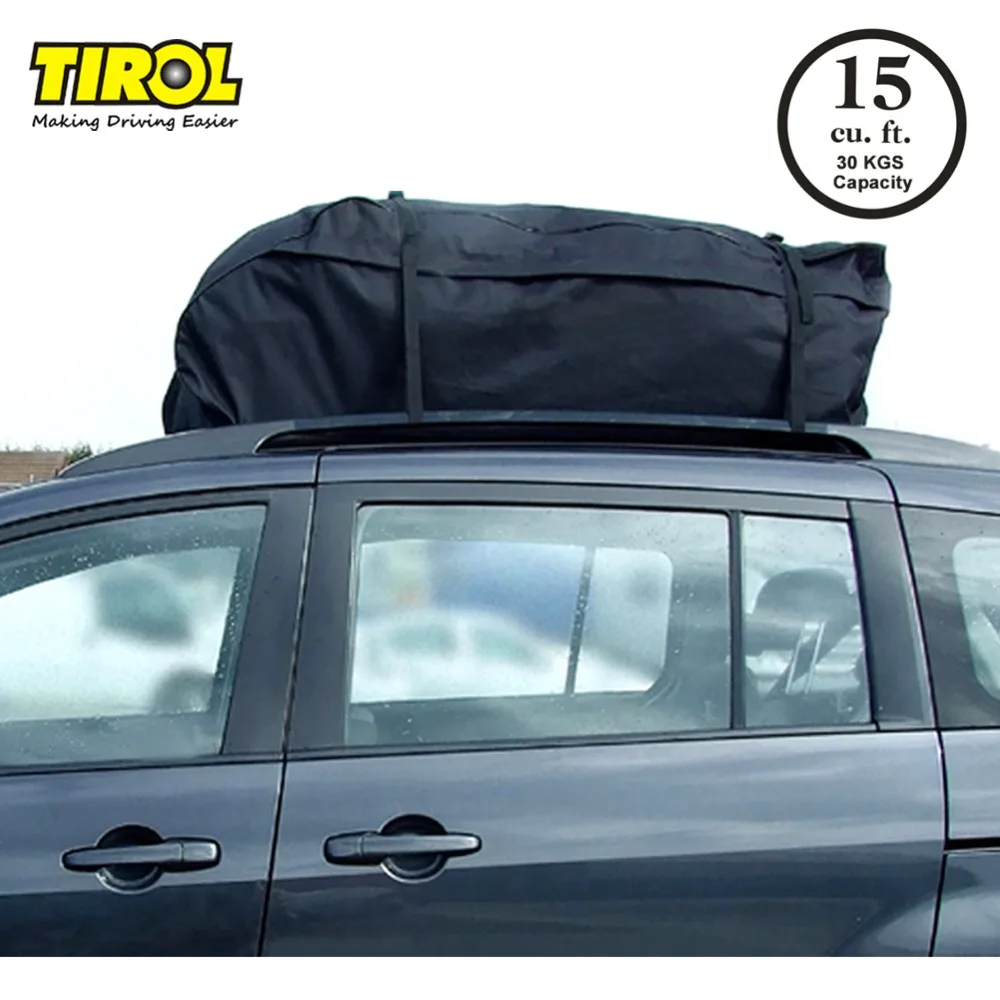 Сумка на крышу TIROL T20656b водонепроницаемая багажная сумка 15 кубических футов для