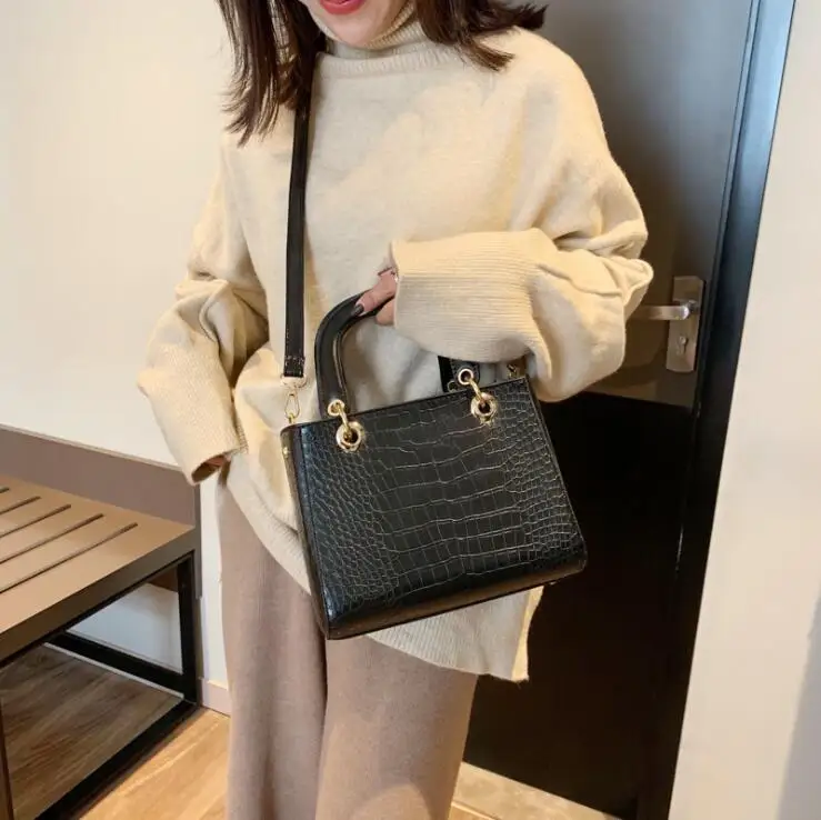 Bolsa Mujer сумки 2019 роскошные женские из имитации крокодиловой кожи PU кожаная сумка