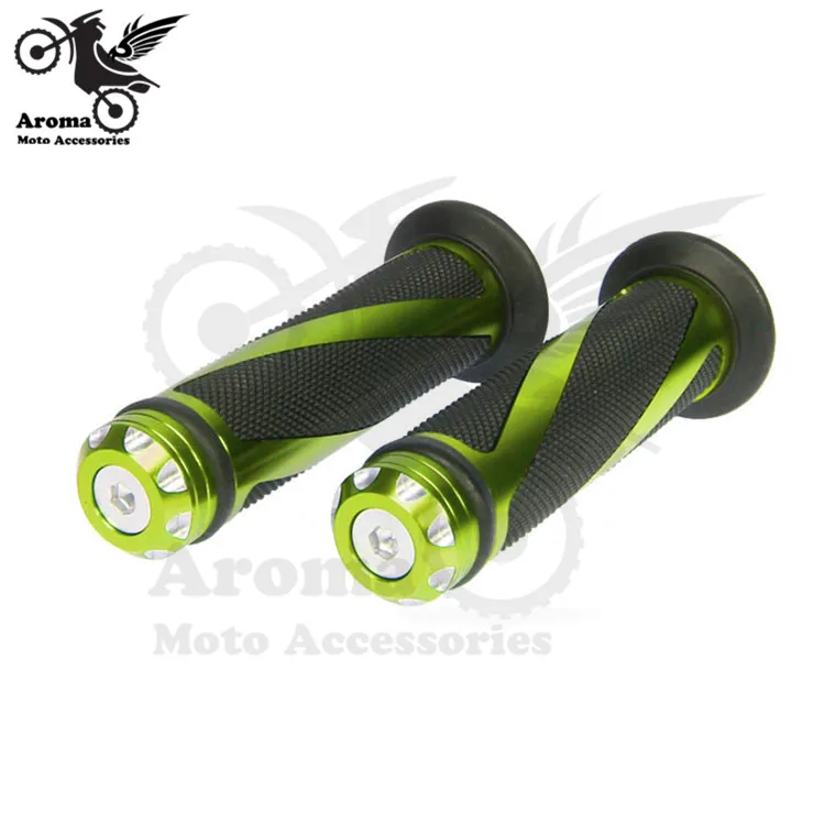 green 22 мм, 7/8 дюймов, руль для мотоцикла, универсальный, цветной, для мотоцикла, rbike, ручка для honda moto, аксессуары, ручка для мотоцикла, красная, блестящая часть - Цвет: green