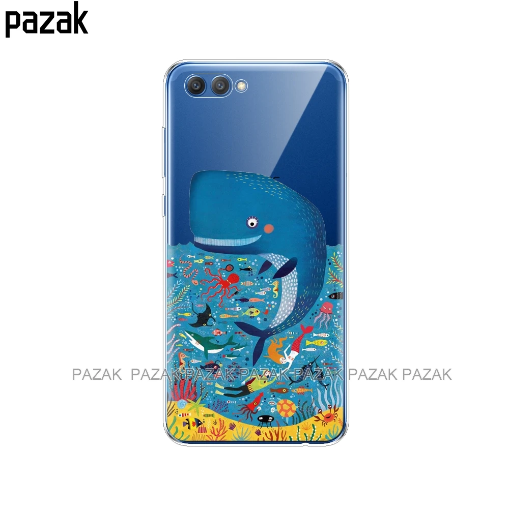 61388 Силиконовый чехол для huawei honor V10 VIEW 10, мягкая задняя крышка из ТПУ для huawei honor 10, защитный прозрачный чехол с принтом - Цвет: 61388