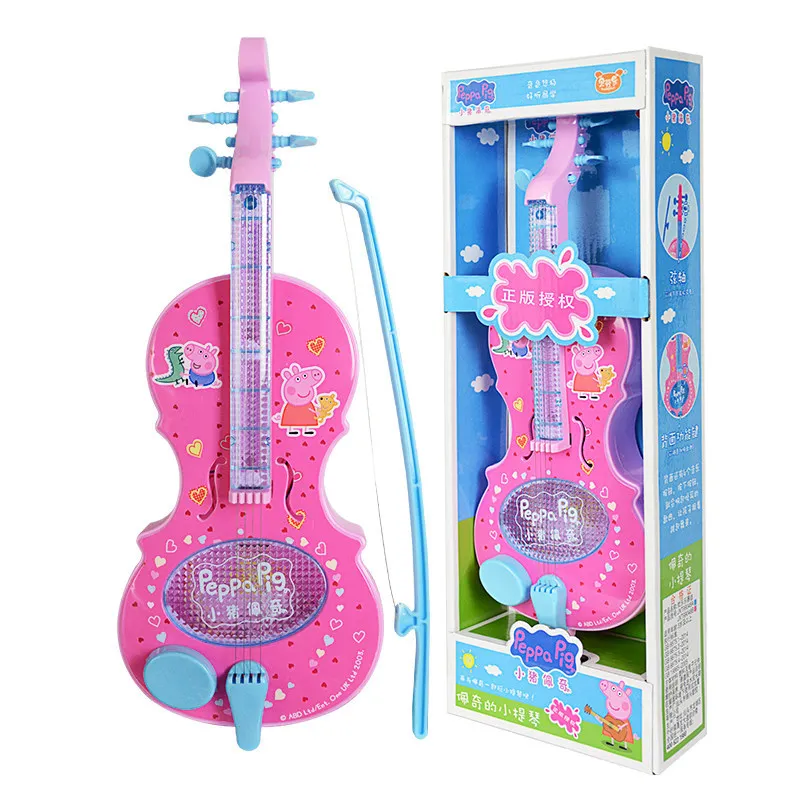 Детские игрушечные скрипки Peppa Pig электрическая имитация воспроизведение музыки