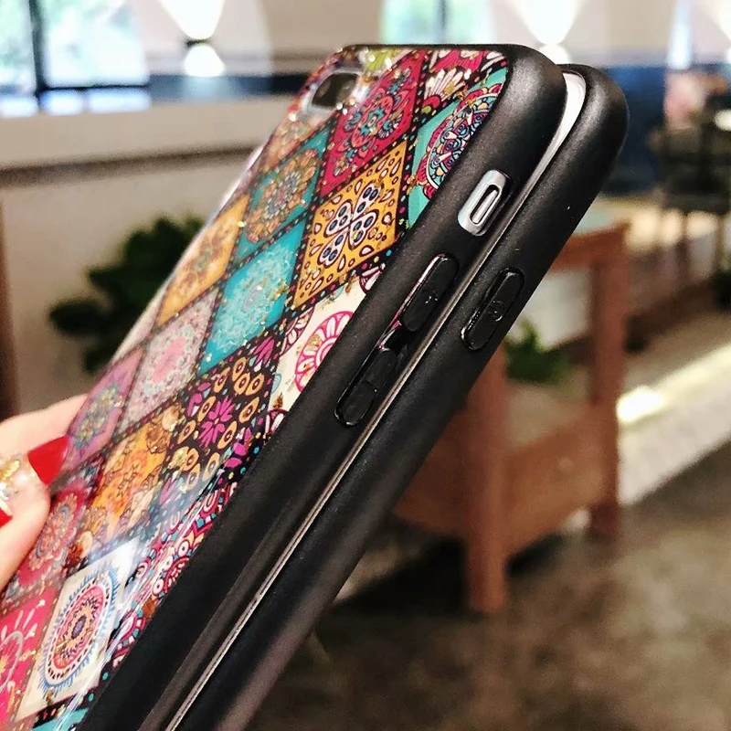 Sunforward TPU Cover For iPhone 6 7 8 Plus Case Silicone Anti-Knock X XR XS Max 6S Soft Leopard Print Coque |