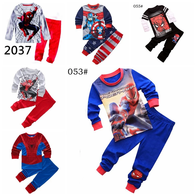 Новый комплект одежды для мальчиков и девочек детская стильная Пижама Детская с