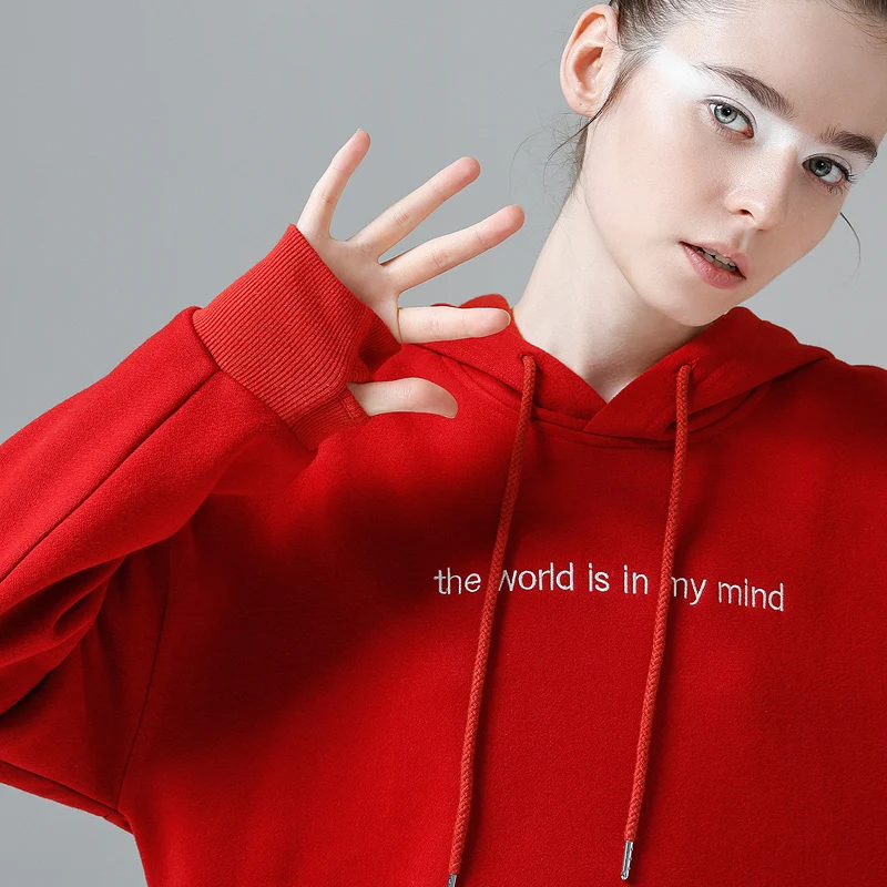 Toyouth осень женские Лоскутные толстовки Sudadera Mujer 2019 с капюшоном и надписью