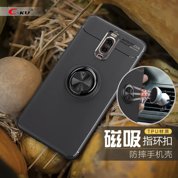 Magnetic Car Holder Case For Huawei Mate 9 Pro Cases 360 Rotating Finger Ring Full Cover / Fundas Capa |
