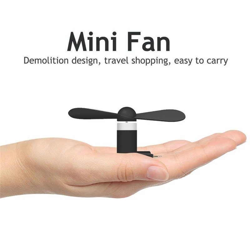 Binful Mini портативный вентилятор Micro USB мобильный телефон гаджет тестер для iphone 5 6 6s 7