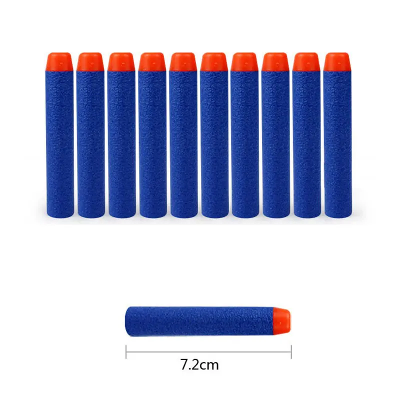 200 PCS EVA Soft Hollow Round Head Sucker Refill Darts Bullets For Nerf Military Gift Gun Bullet Toys Xmas Children | Игрушки и хобби