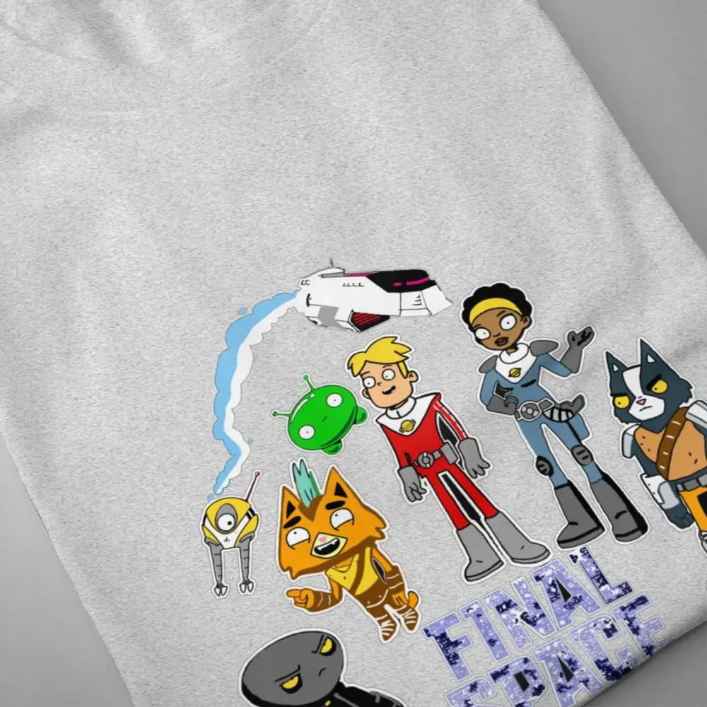 For Men Final Space Montage T-shirt Harajuku Mooncake T-Shirt O-neck S-6XL Plus Size Tshirt Cartoon Birhtday Gift Tees | Мужская одежда