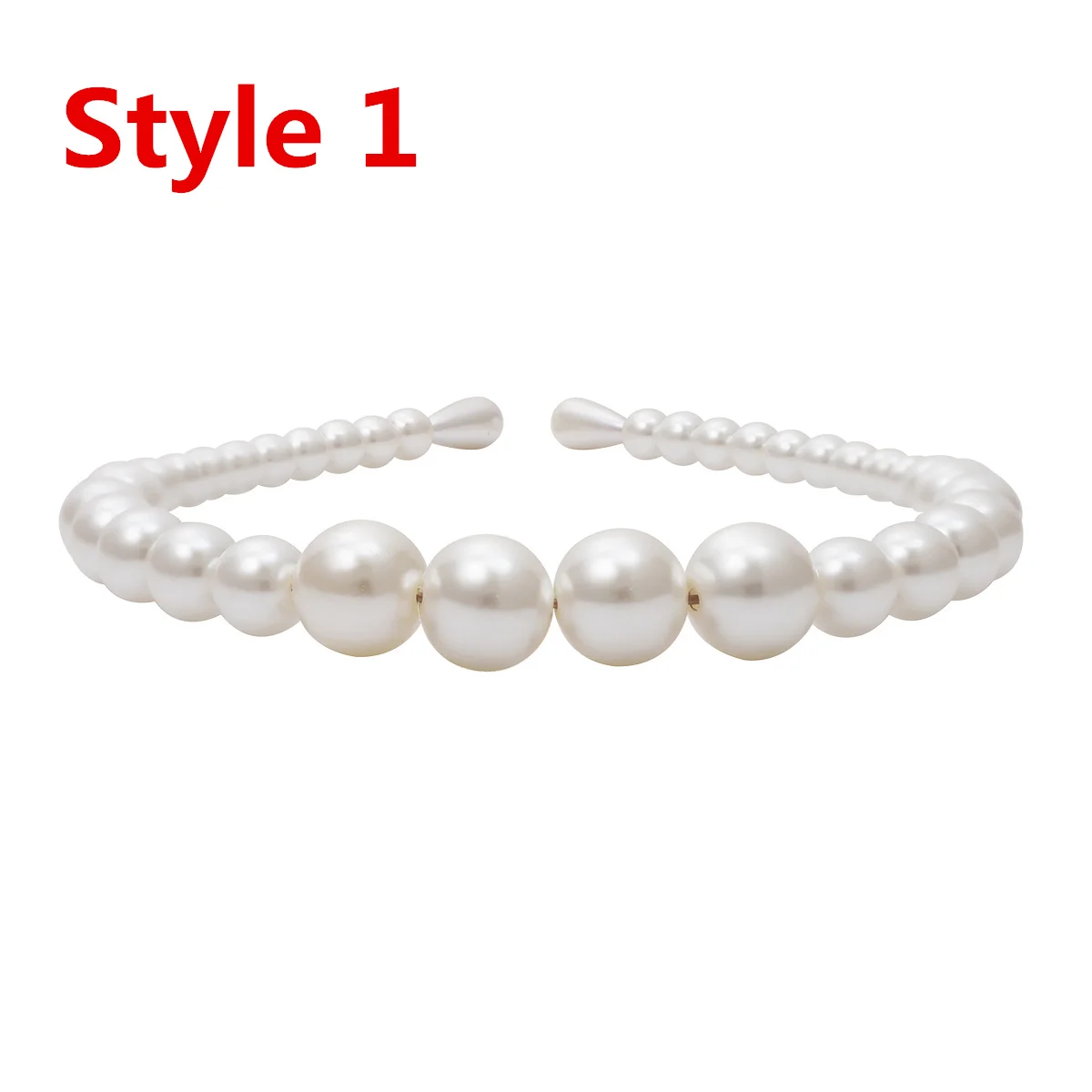 Style 1 Ingemark, Корейская лента для волос с пресноводным жемчугом для девушек,, аксессуары для волос, вечерние, свадебные, сладкие повязки на голову, свадебные обручи, ювелирное изделие, подарок - Окраска металла: Style 1