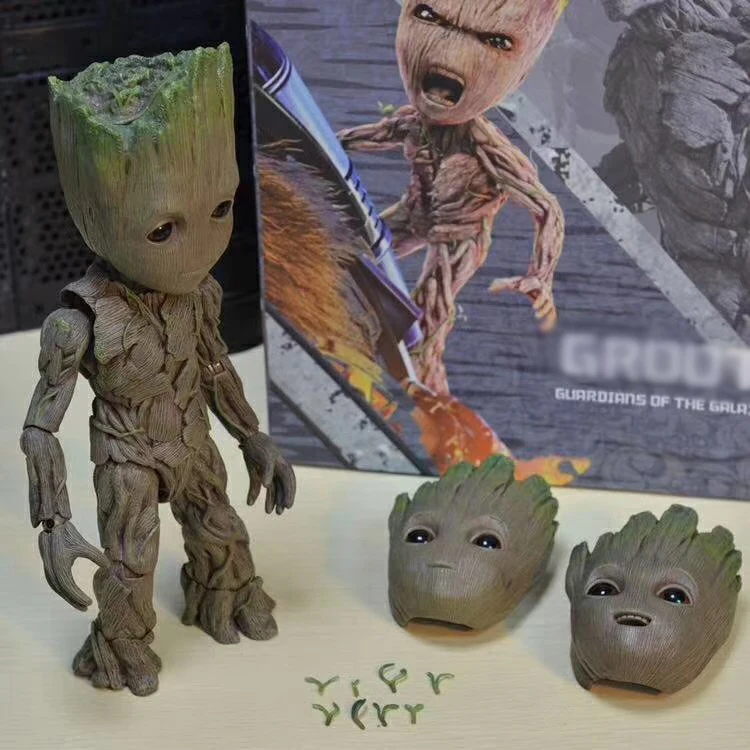 Горячие игрушки 1:1 Marvel Guardians of The Galaxy Мстители милые детские деревья человек
