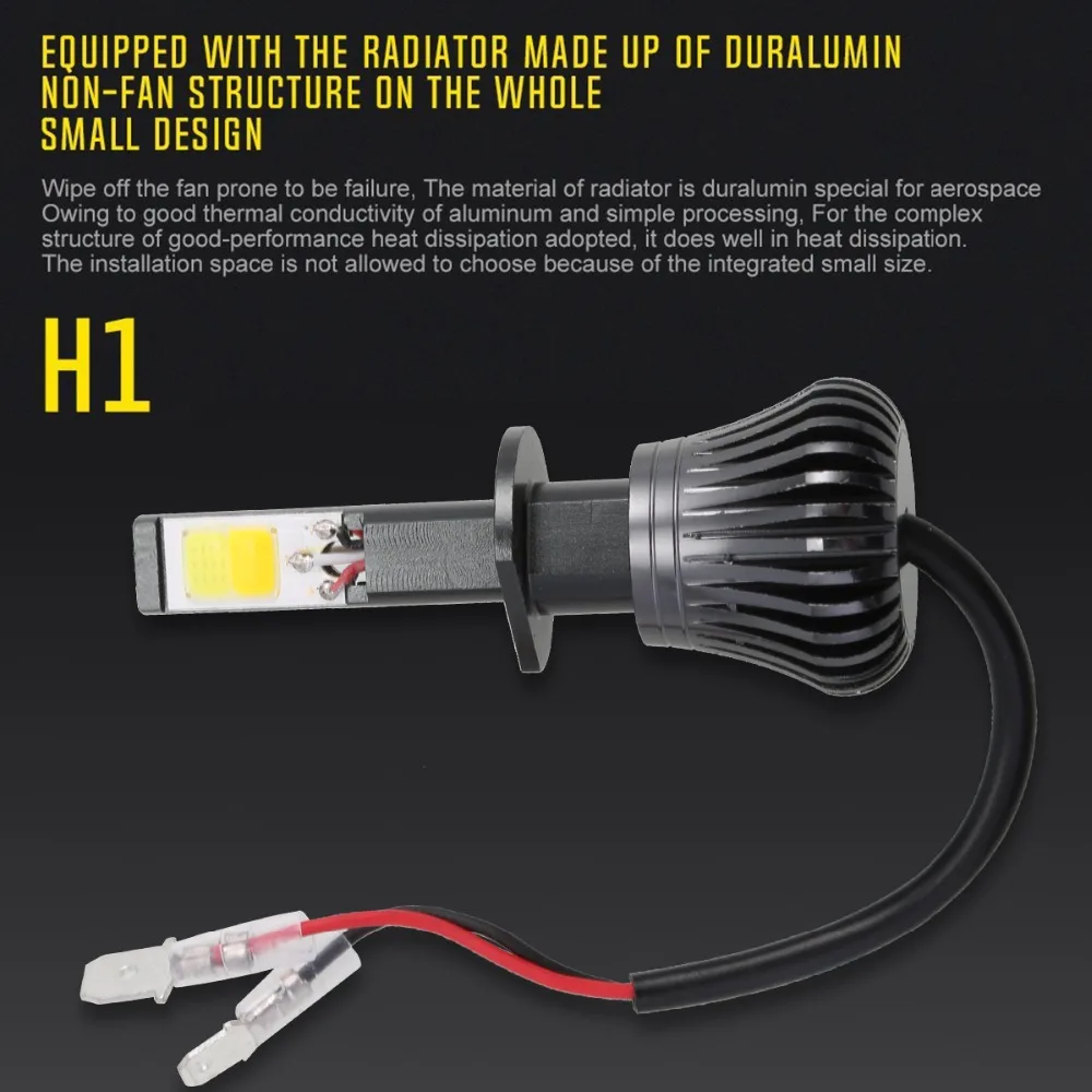 Автомобильные фары автомобильные лампы H1 LED 6500K 180W 18000LM COB Стайлинг очень яркие