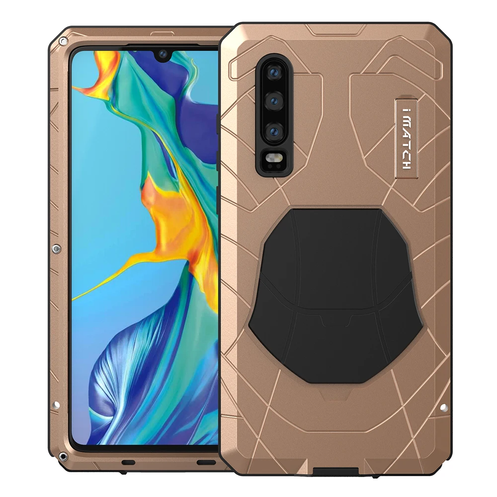 Для huawei P30 P30 Pro Чехол для Телефона Жесткий Алюминиевый металлический Закаленное стекло Защитная крышка для Mate10 20 сверхмощная защита