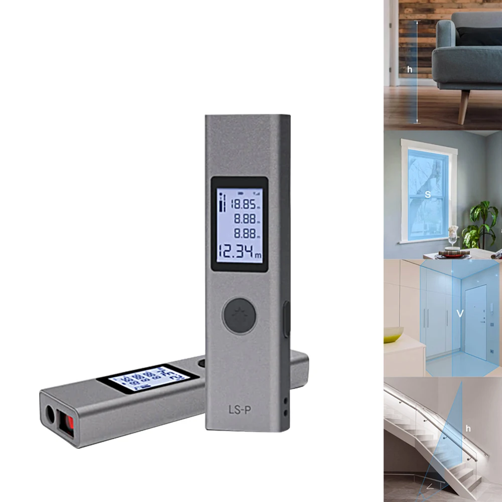 Портативный дальномер с USB-зарядкой лазерный функцией быстрой зарядки
