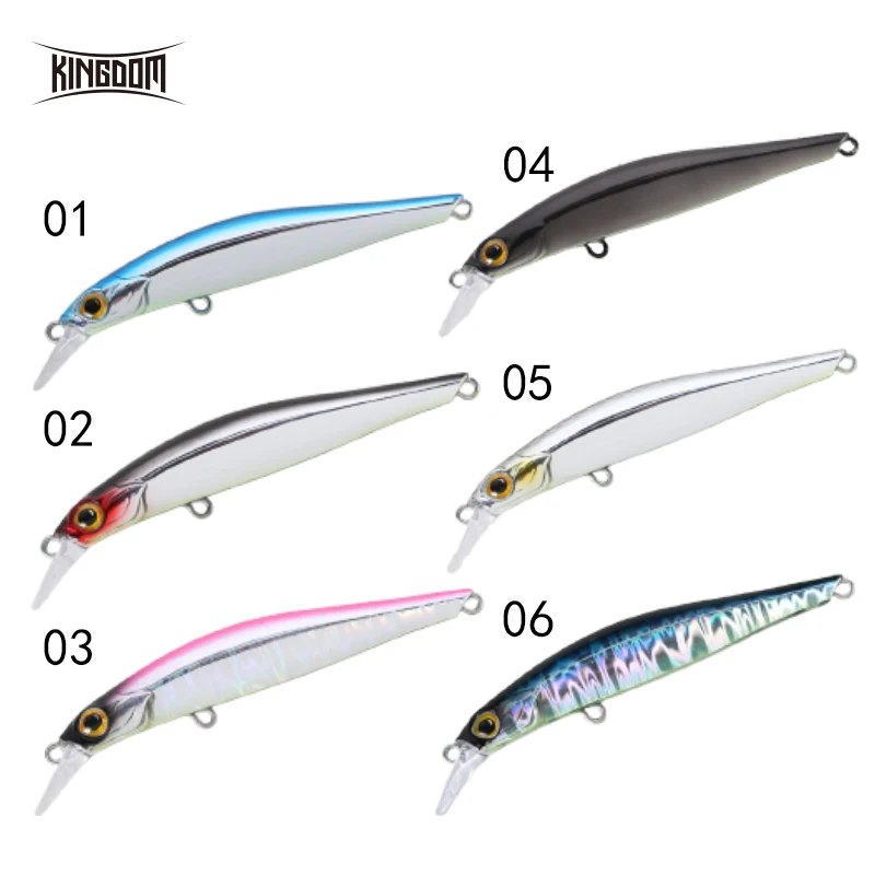 Kingdom Artists Jerkbaits Гольян рыболовные приманки 80 мм 9 г 105 мм 18,6 г Slience тонущие высококачественные жесткие приманки хорошее действие воблеры