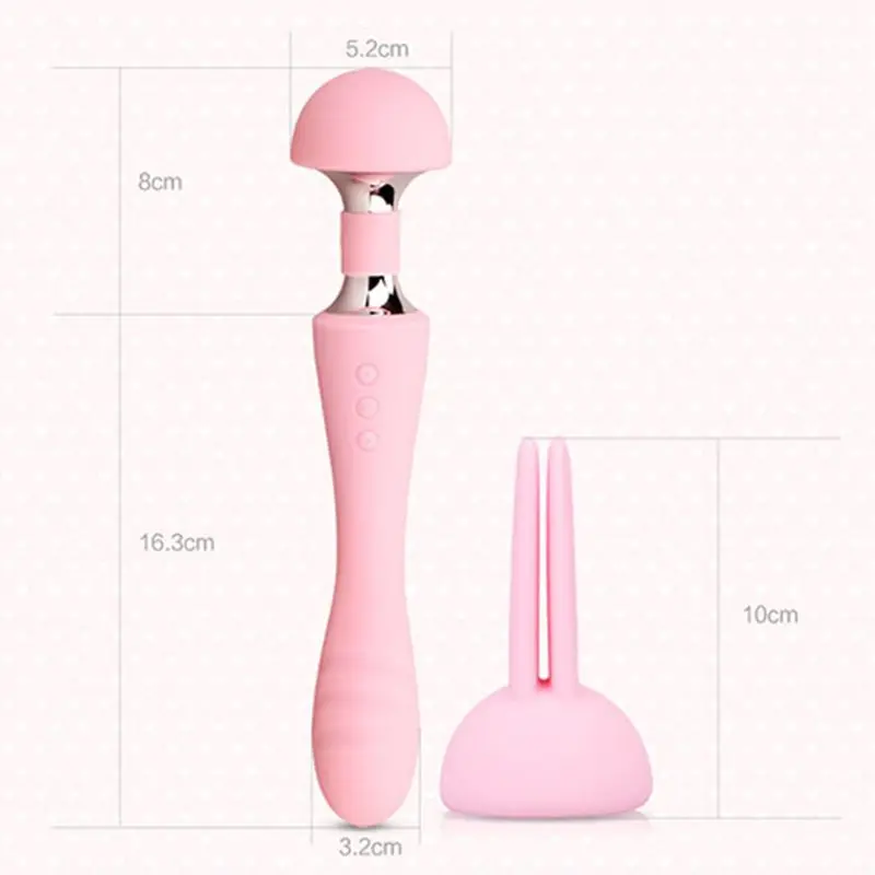 Беспроводной персональный массажер с палочкой вибратор терапевтический двойной