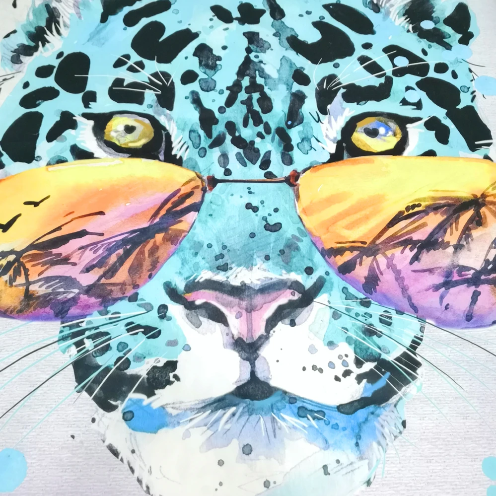 Комплект постельного белья из 4 предметов уникальный Леопардовый пододеяльник 6